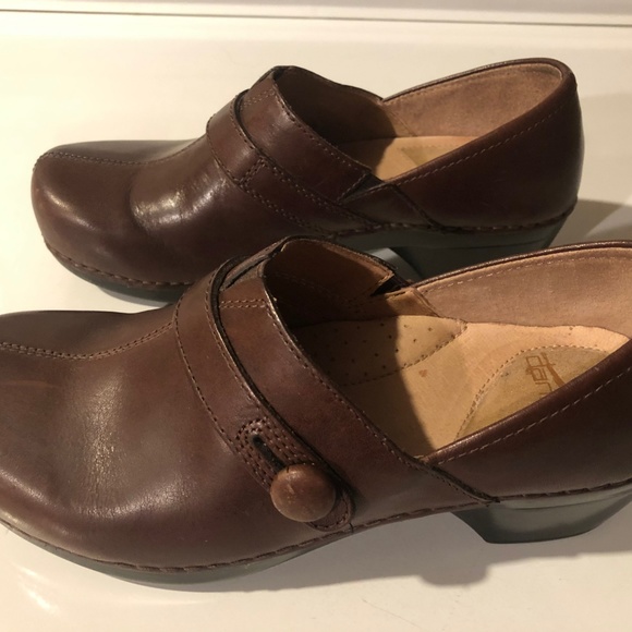 Dansko Womens Solstice Brown Clogs Size 38 - Picture 2 of 6